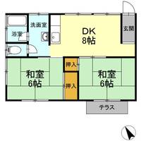 千葉県長生郡一宮町一宮(アパート)の賃貸物件の間取り