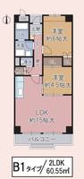 リバージュ住吉の間取り