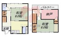 大阪府堺市北区常磐町2(一戸建)の賃貸物件の間取り