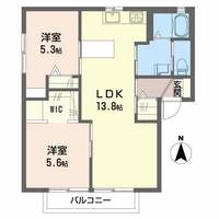 ディアスあや B棟の間取り