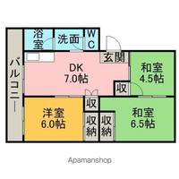 福岡県福岡市東区八田1(マンション)の賃貸物件の間取り