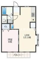 熊本県熊本市南区近見8(アパート)の賃貸物件の間取り