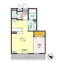 茨城県つくば市稲荷前(アパート)の賃貸物件の間取り