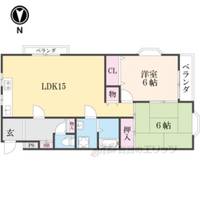 シャルマン樟葉の間取り