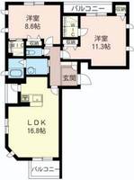 物件の間取り画像