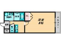 エイチ・ツー・オー新町IIの間取り