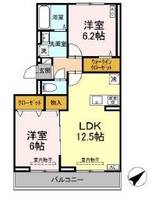岡山県倉敷市茶屋町(アパート)の賃貸物件の間取り