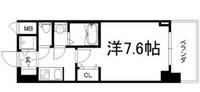大阪府大阪市中央区本町橋(マンション)の賃貸物件の間取り