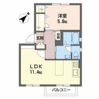 アベニュー日垣田Bの間取り