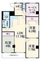 ソレイユYKの間取り