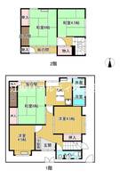 大阪府豊中市庄内西町2(一戸建)の賃貸物件の間取り