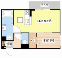 滋賀県彦根市里根町(アパート)の賃貸物件の間取り