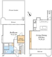 terrace house Zushiの間取り