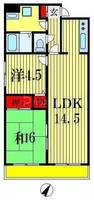 千葉県千葉市稲毛区小仲台6(マンション)の賃貸物件の間取り