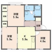 シャルマン別宮 I棟の間取り