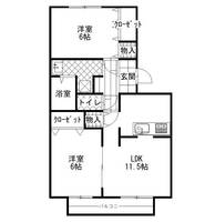 フロリアーデ梅島B棟の間取り