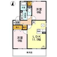 ベルデュール B棟の間取り