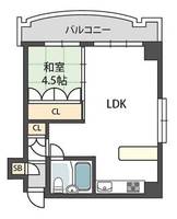 大阪府大阪市都島区中野町2(マンション)の賃貸物件の間取り