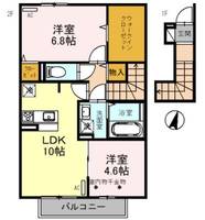 grasmere(グラスミア)Bの間取り
