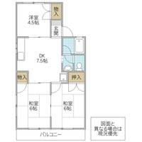 ドエル西原 B棟の間取り