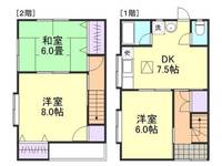 岡山県倉敷市上富井(一戸建)の賃貸物件の間取り