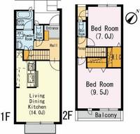 東京都葛飾区青戸2(一戸建)の賃貸物件の間取り