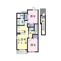 サニーメゾン撫子501 B棟の間取り