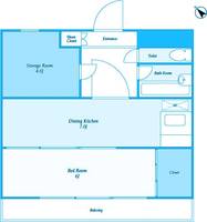 神奈川県横浜市港北区大倉山1(マンション)の賃貸物件の間取り