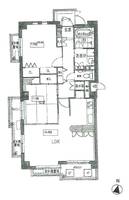 奈良県生駒市北新町(マンション)の賃貸物件の間取り