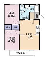 グリーンヒル赤池Cの間取り