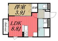 千葉県千葉市中央区大森町(アパート)の賃貸物件の間取り