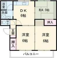 昭府ハイツの間取り