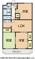 栃木県小山市西城南1(マンション)の賃貸物件の間取り