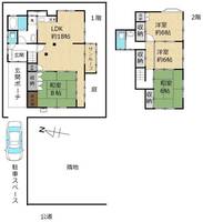 千葉県松戸市八ケ崎5(一戸建)の賃貸物件の間取り