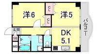 兵庫県明石市野々上2(マンション)の賃貸物件の間取り