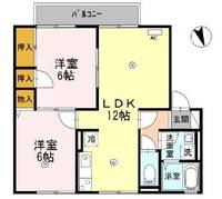 兵庫県姫路市田寺6(アパート)の賃貸物件の間取り
