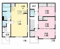 東京都国分寺市光町2(一戸建)の賃貸物件の間取り