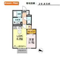 福島県郡山市富久山町久保田字桝形(アパート)の賃貸物件の間取り