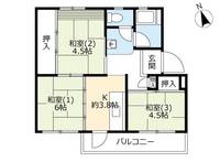 UR鈴蘭台第一の間取り
