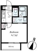 埼玉県鶴ヶ島市大字上広谷(アパート)の賃貸物件の間取り