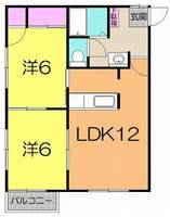 サンライフ南仙台Bの間取り