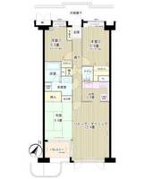 東京都目黒区目黒4(マンション)の賃貸物件の間取り