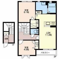 ソサイティー上袋の間取り