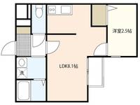 月光南観音参番館の間取り