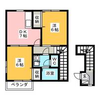 ガーデンヒルズ A棟の間取り