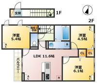 セレスティア石神井台IIの間取り