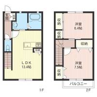 栃木県小山市大字間々田(一戸建)の賃貸物件の間取り