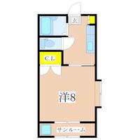 鹿児島県鹿児島市下荒田4(マンション)の賃貸物件の間取り