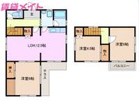 三重県鈴鹿市国府町(一戸建)の賃貸物件の間取り