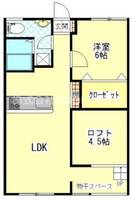 CAT BOX LOFT A・Bの間取り